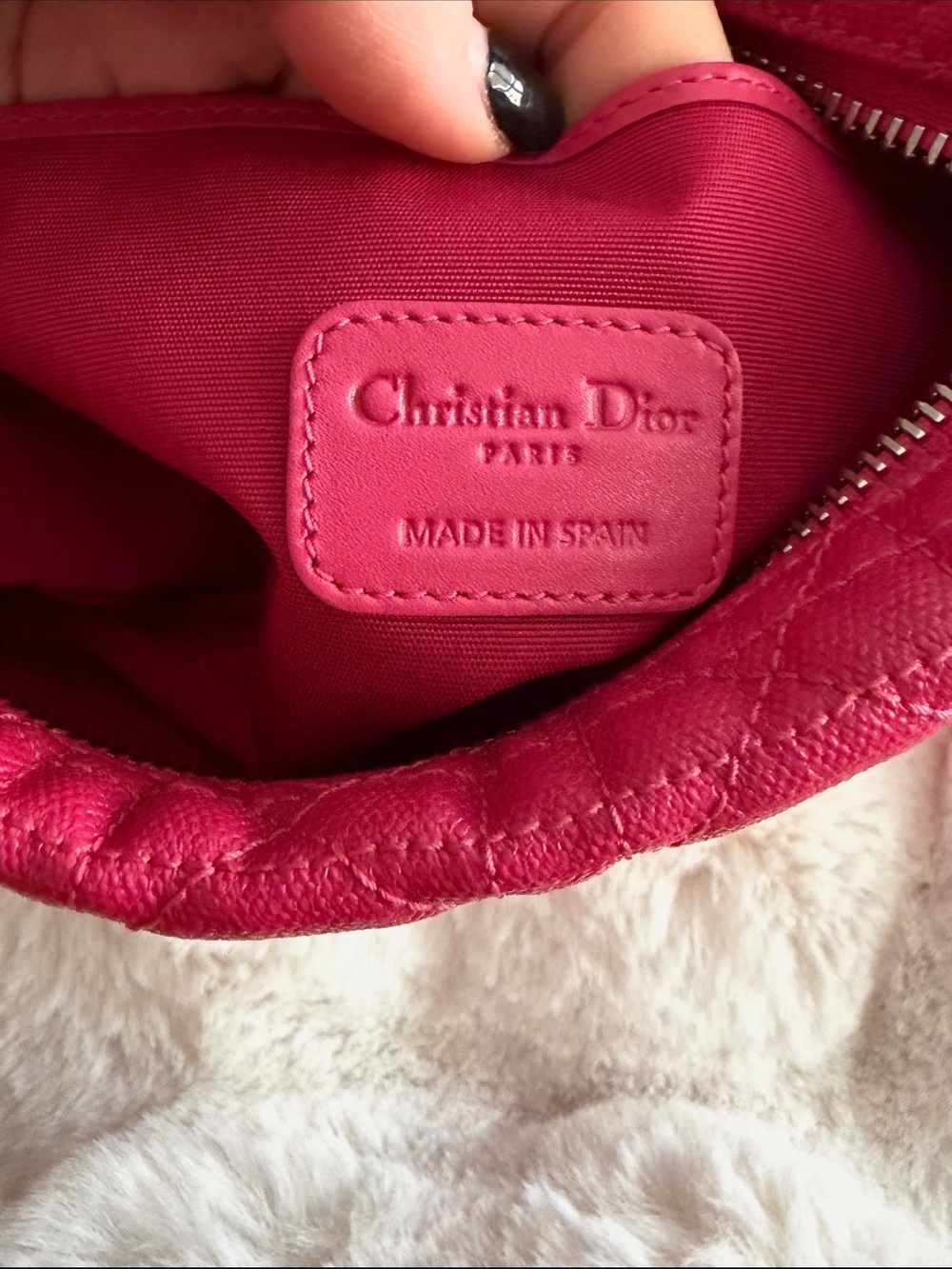 Dior Coated Canvas Cannage Panarea Quilted Clutch with authentication - Picture 7 of 11